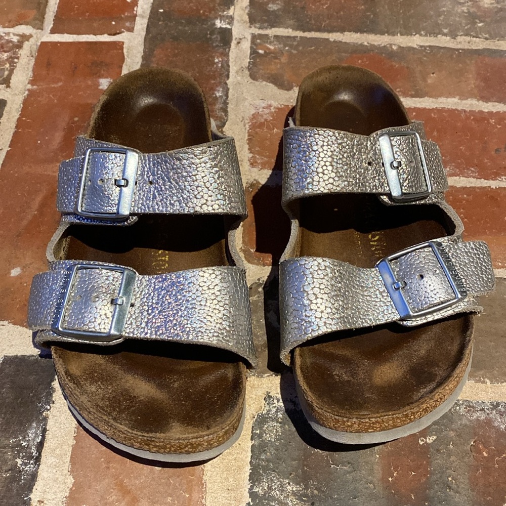 Birkenstock Silver Metallic size 37